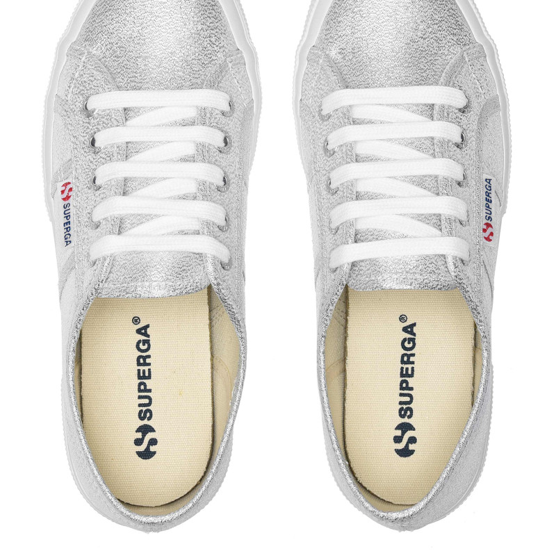 Canvas Lace Up Glitter Trainers