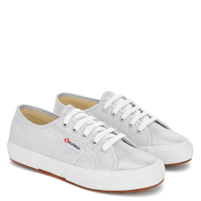 Canvas Lace Up Glitter Trainers