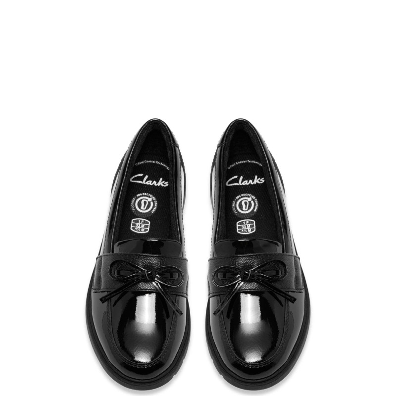 Patent Leather Bow Loafers 13 Small–2 Large