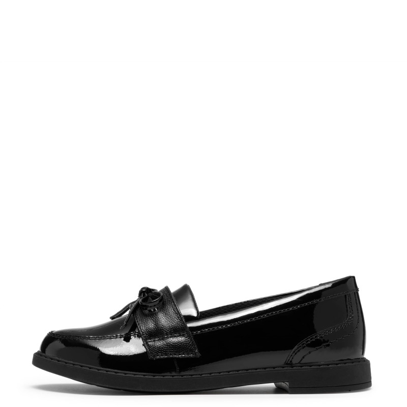 Patent Leather Bow Loafers 13 Small–2 Large