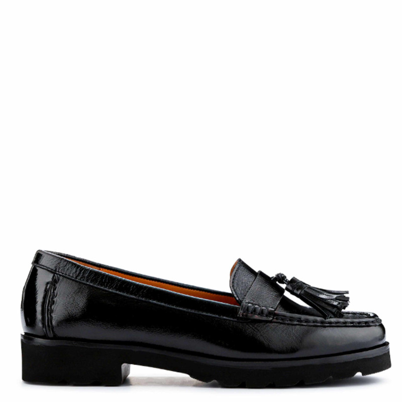 Patent Leather Tassel Loafers