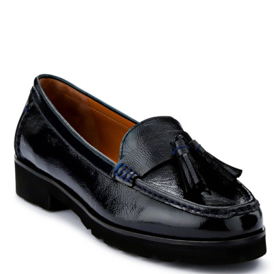 Patent Leather Tassel Loafers