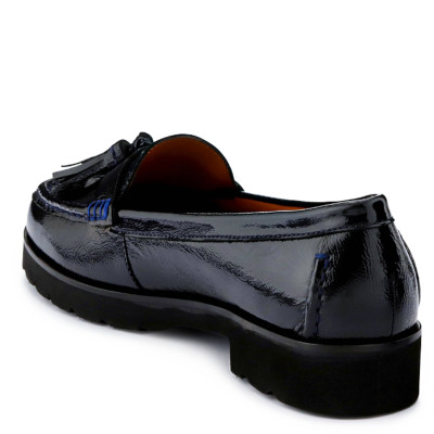 Patent Leather Tassel Loafers