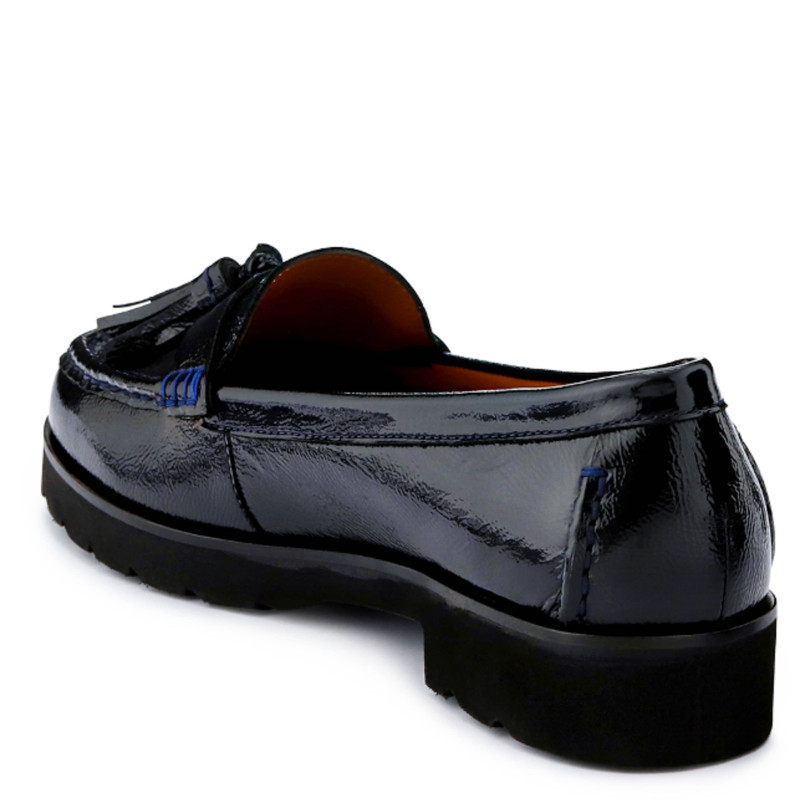 Patent Leather Tassel Loafers