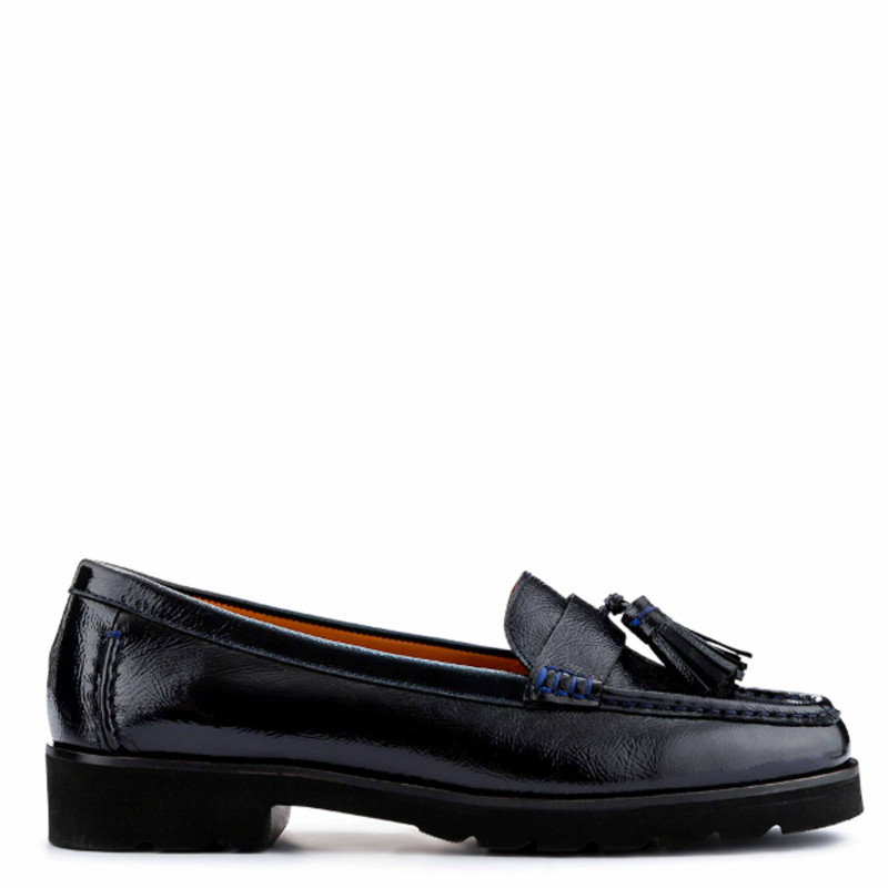 Patent Leather Tassel Loafers