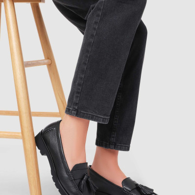 Patent Leather Tassel Loafers