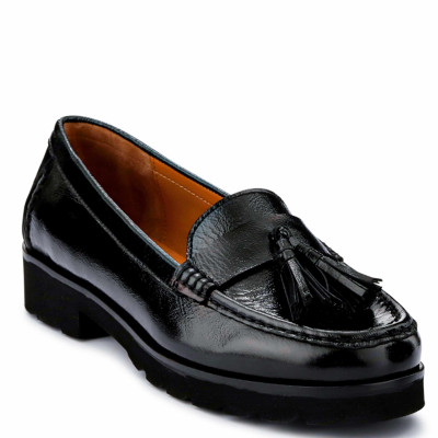 Patent Leather Tassel Loafers