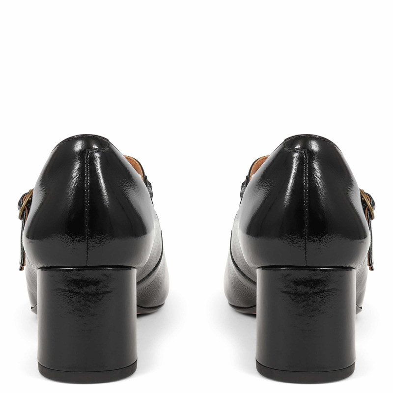Patent Leather Double Strap Mary Jane Shoes