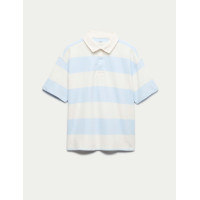 Pure Cotton Short Sleeve Rugby Shirt (6-16 Yrs)