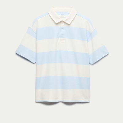 Pure Cotton Short Sleeve Rugby Shirt (6-16 Yrs)