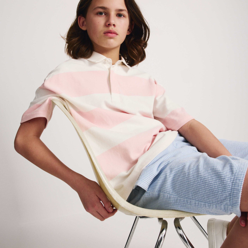 Pure Cotton Short Sleeve Rugby Shirt (6-16 Yrs)