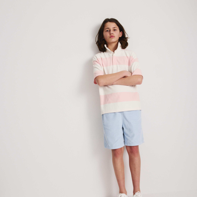 Pure Cotton Short Sleeve Rugby Shirt (6-16 Yrs)