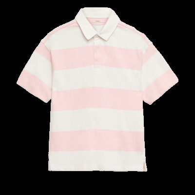 Pure Cotton Short Sleeve Rugby Shirt (6-16 Yrs)