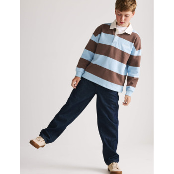 Pure Cotton Striped Rugby Sweatshirt (6-16 Yrs)