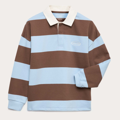 Pure Cotton Striped Rugby Sweatshirt (6-16 Yrs)