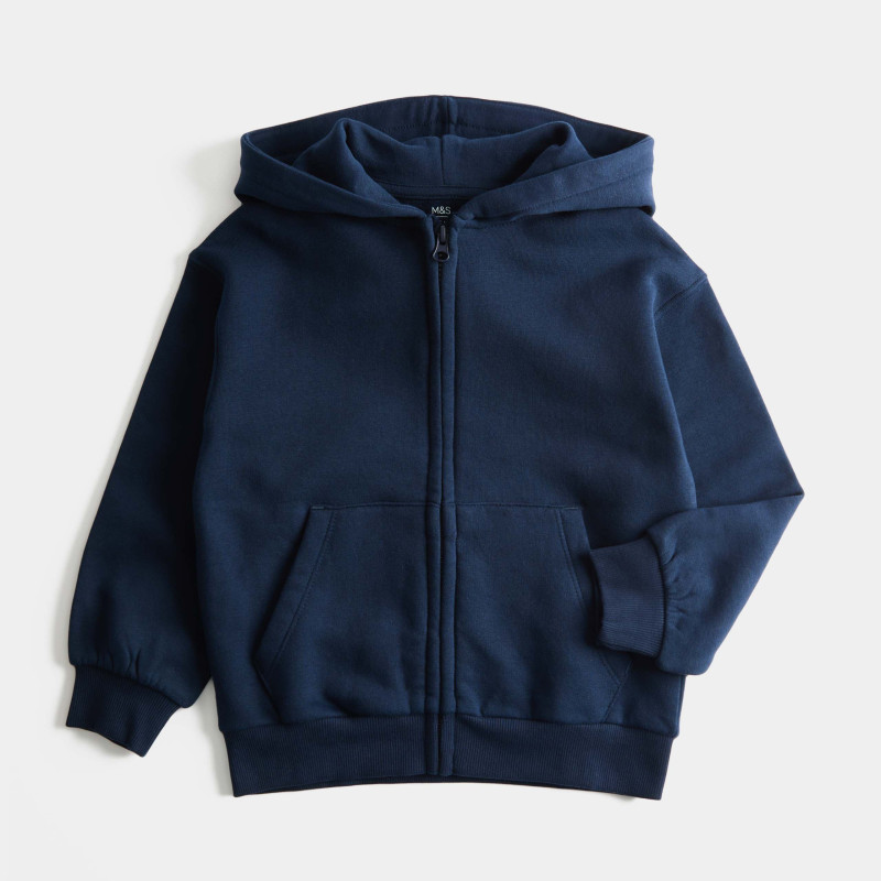 Cotton Rich Zip Hoodie (2-8 Yrs)