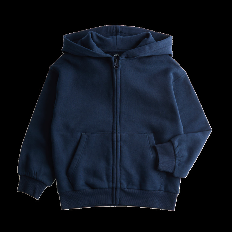 Cotton Rich Zip Hoodie (2-8 Yrs)