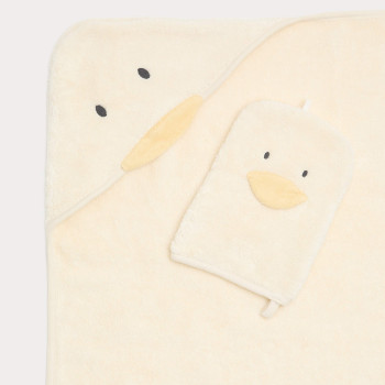 Pure Cotton Duck Towel and Mitt Set