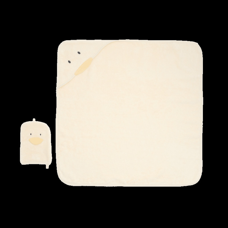 Pure Cotton Duck Towel and Mitt Set