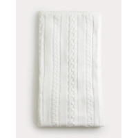Pure Cotton Cable Fleece Shawl