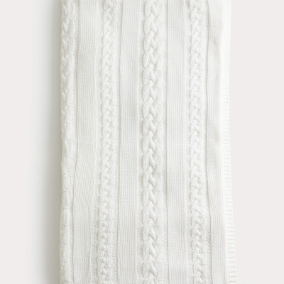 Pure Cotton Cable Fleece Shawl Pure Cotton Cable Fleece Shawl