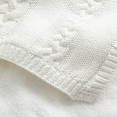 Pure Cotton Cable Fleece Shawl Pure Cotton Cable Fleece Shawl