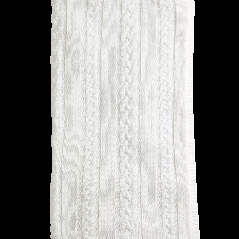 Pure Cotton Cable Fleece Shawl Pure Cotton Cable Fleece Shawl