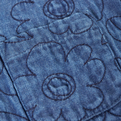 Denim Floral Embroidered Waistcoat (1-12 Yrs)