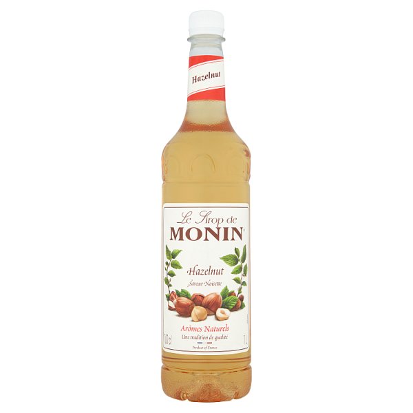 MONIN Hazelnut Syrup 1L (6 x 1ltr)