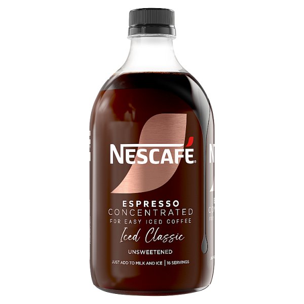 Nescafe Iced Coffee Espresso Concentrated Unsweetened 500ml (1 x 500ml)