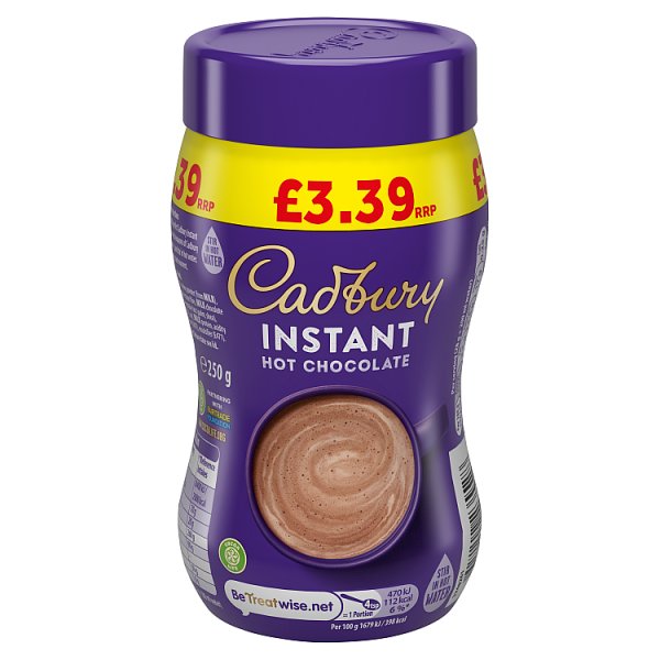 Cadbury Instant Hot Chocolate 250g (6 x 250g)