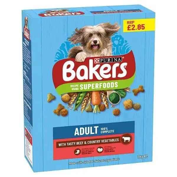 Bakers Adult with Tasty Beef & Country Vegetables 1kg (Case of 5)
