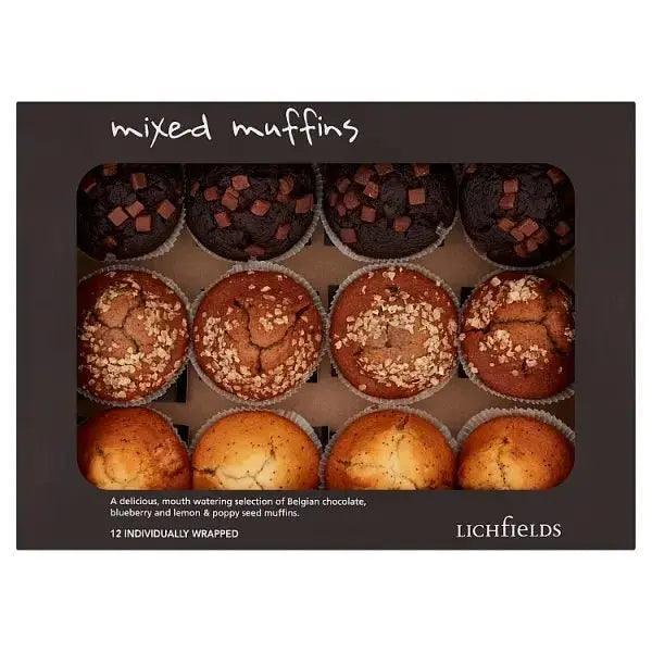 Lichfields 12 Mixed Muffins (Case of 12)