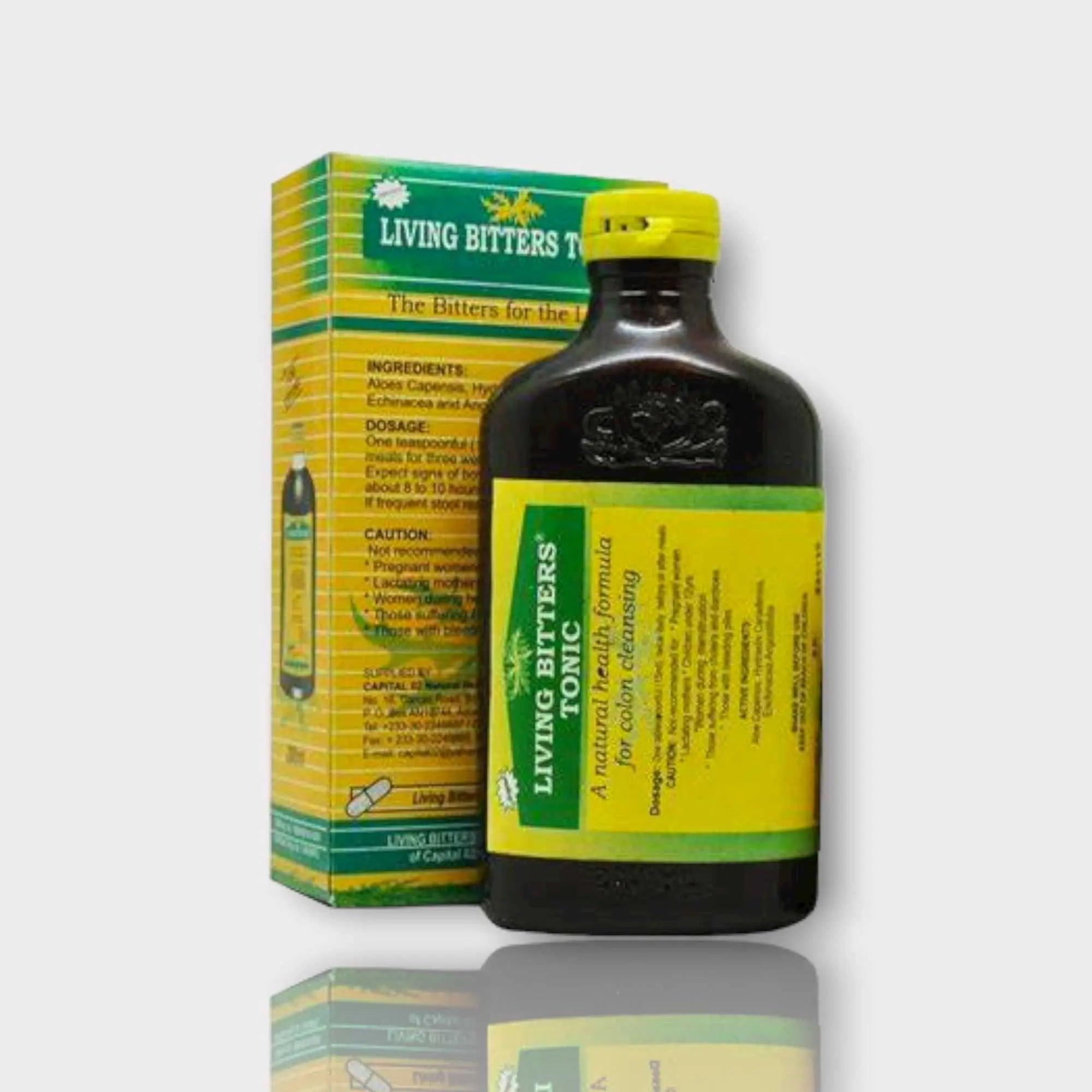 Living herbal Bitters, A Natural Colon Cleansing formula