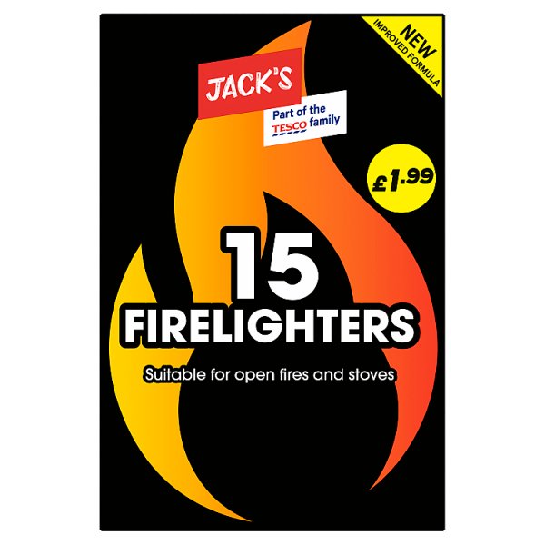 Jack's 15 Firelighters 180g (24 x 15s) Jack's 15 Firelighters 180g (24 x 15s)