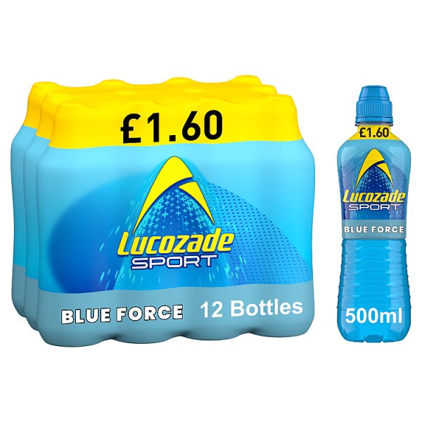 Lucozade Sport Drink Blue Force 500ml (12 x 500ml) Lucozade Sport Drink Blue Force 500ml (12 x 500ml)