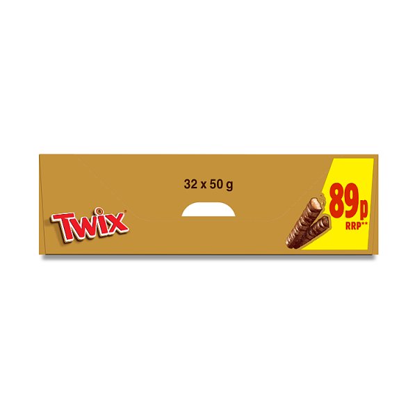 Twix Caramel Biscuit Chocolate Bar 50g (32 x 50g) Twix Caramel Biscuit Chocolate Bar 50g (32 x 50g)
