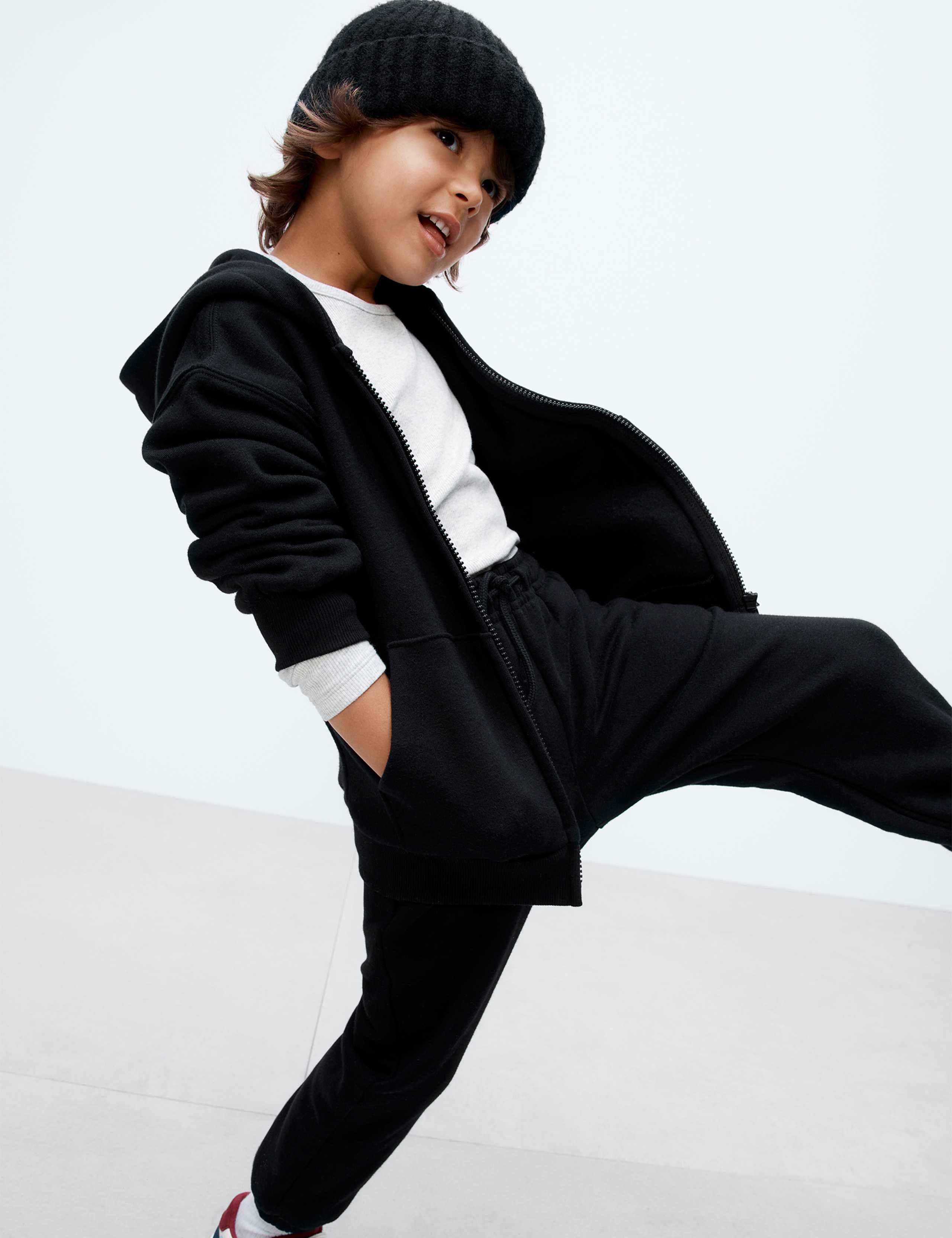Cotton Rich Zip Hoodie (2-8 Yrs) Cotton Rich Zip Hoodie (2-8 Yrs)